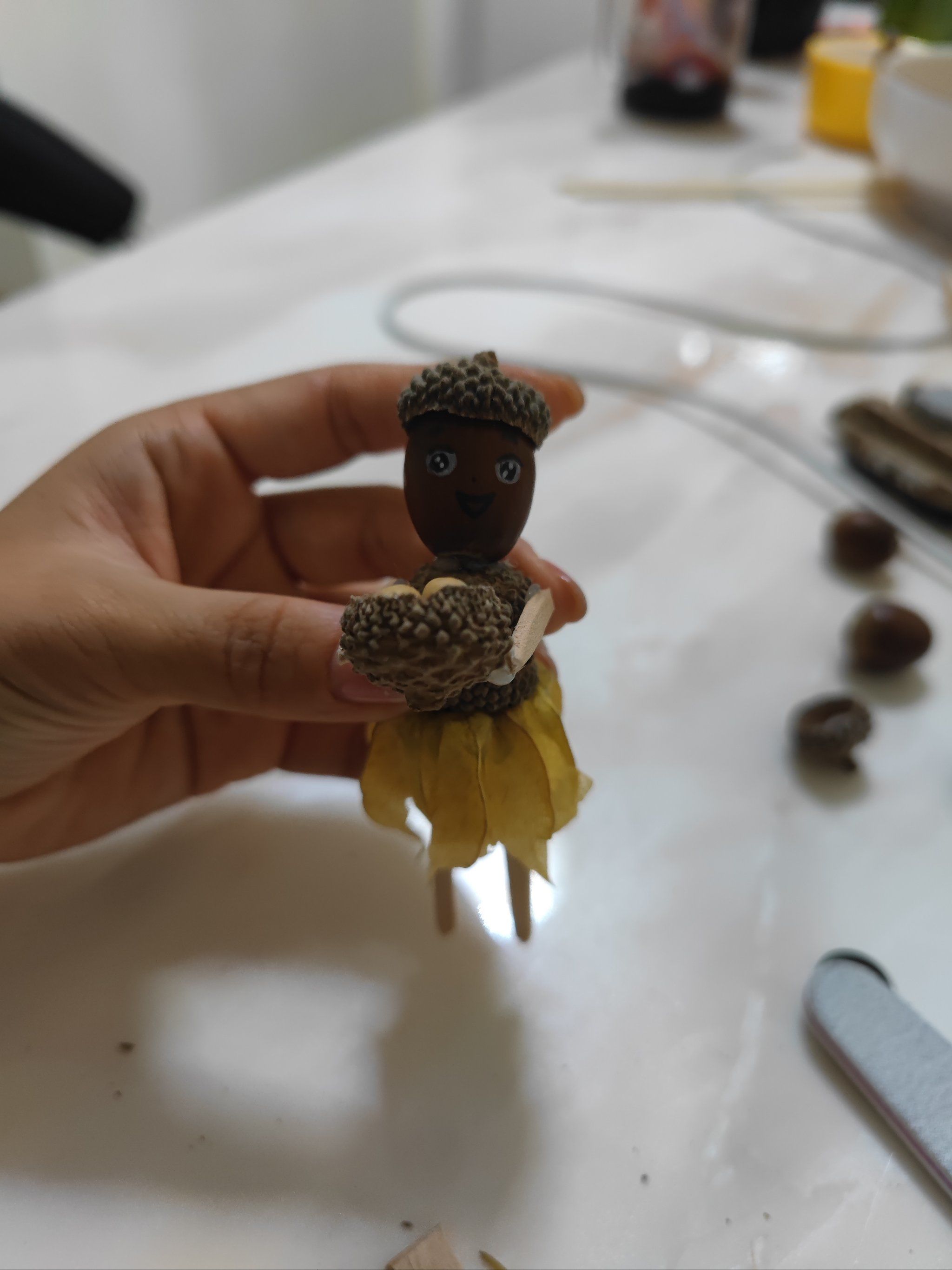 橡子手工 丰收啦,你捡橡子了吗