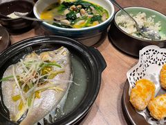雪菜蒸大黄鱼-香园茶社·金陵小灶(老门东店)