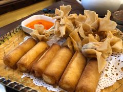 炸牛奶拼炸云吞-阿多私房菜(顺德店)