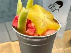 手炒岭南甘草四果炒冰-喜茶(深圳万象城黑金店)