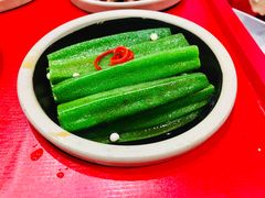 凉拌秋葵-雅和生态渔庄·宜城锅巴饭(龙灵山公园店)