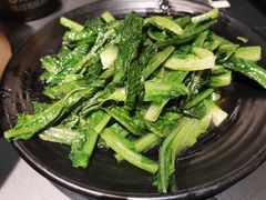 白灼油麦菜-嘎嘎鸭脑壳(金沙店)