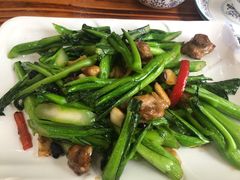 菜心炒排骨-潮喜竹溪荔湖酒家(荔枝湾店)