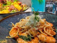 鲜茄茸大虾配马斯卡朋意大利面-BE BRIGHT KITCHEN(正佳广场店)