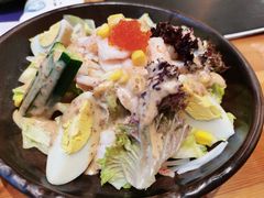 胡麻熟虾海鲜沙拉-浦·传统日式料理(3 5 1 1 店)