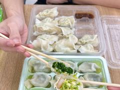 角瓜鸡蛋虾仁水饺-黄家饺子东北特色菜馆(湖滨商业街店)