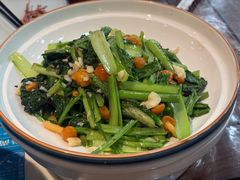 鲜滑子菇小白菜-乔家满族八大碗(流水沟店)