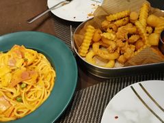 香辣大虾面-悦享绿山墙西餐厅