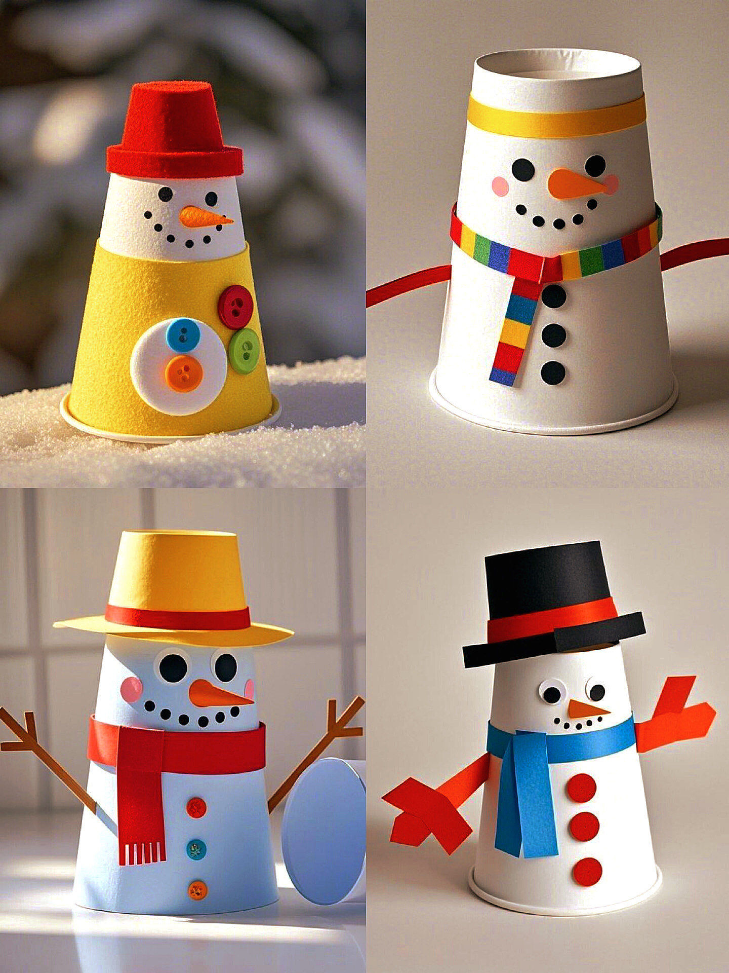 纸杯圣诞人,创意点亮生活✨