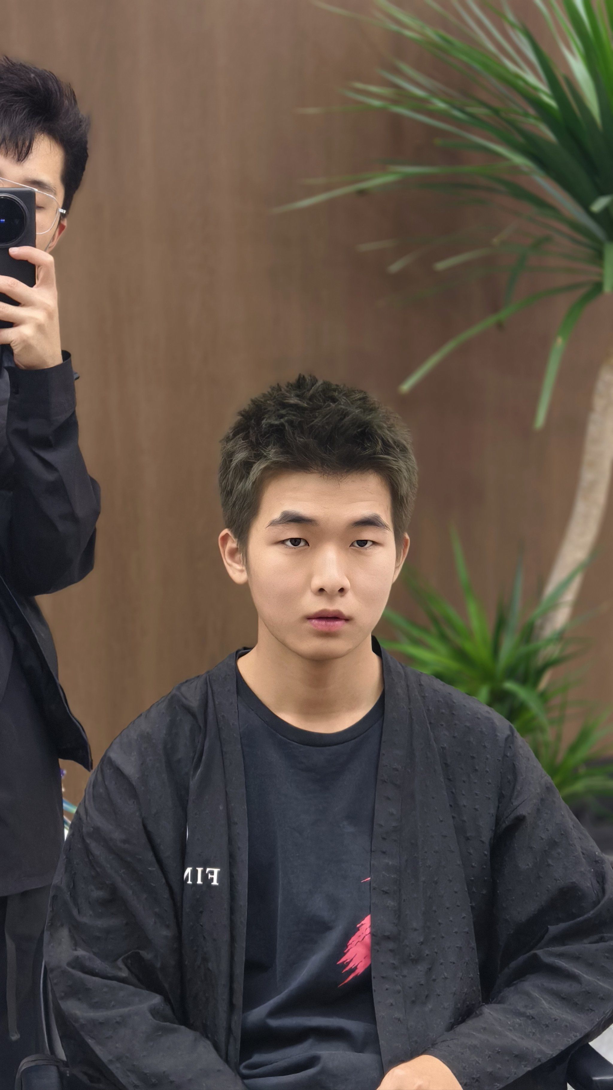 薄荷青色发色➕超个性的男士短发