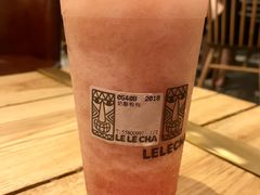奶酪粉桃-LELECHA乐乐茶(上海五角场万达广场店)