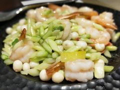 鸡头米炒凤尾虾-童福兴·南京菜(老门东店)