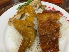 黑椒烧鸭拼油鸡饭-陈光记烧腊店(罗保博士街店)