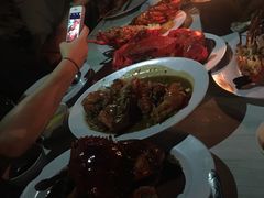 烤鱿鱼-金巴兰海滩烛光bbq