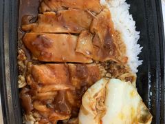 黑椒汁鸡扒双蛋饭-玥记茶餐厅(十字门华发商都一期绸带店)