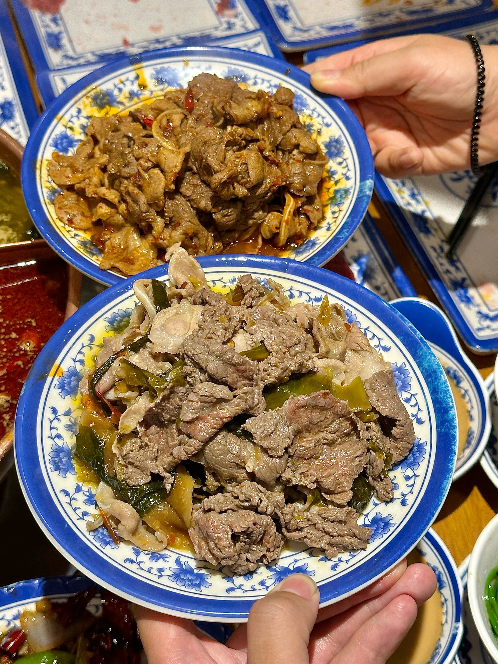 铜锅涮肉料碗图片