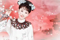 -后宫·古装汉服京剧儿童亲子全家福摄影