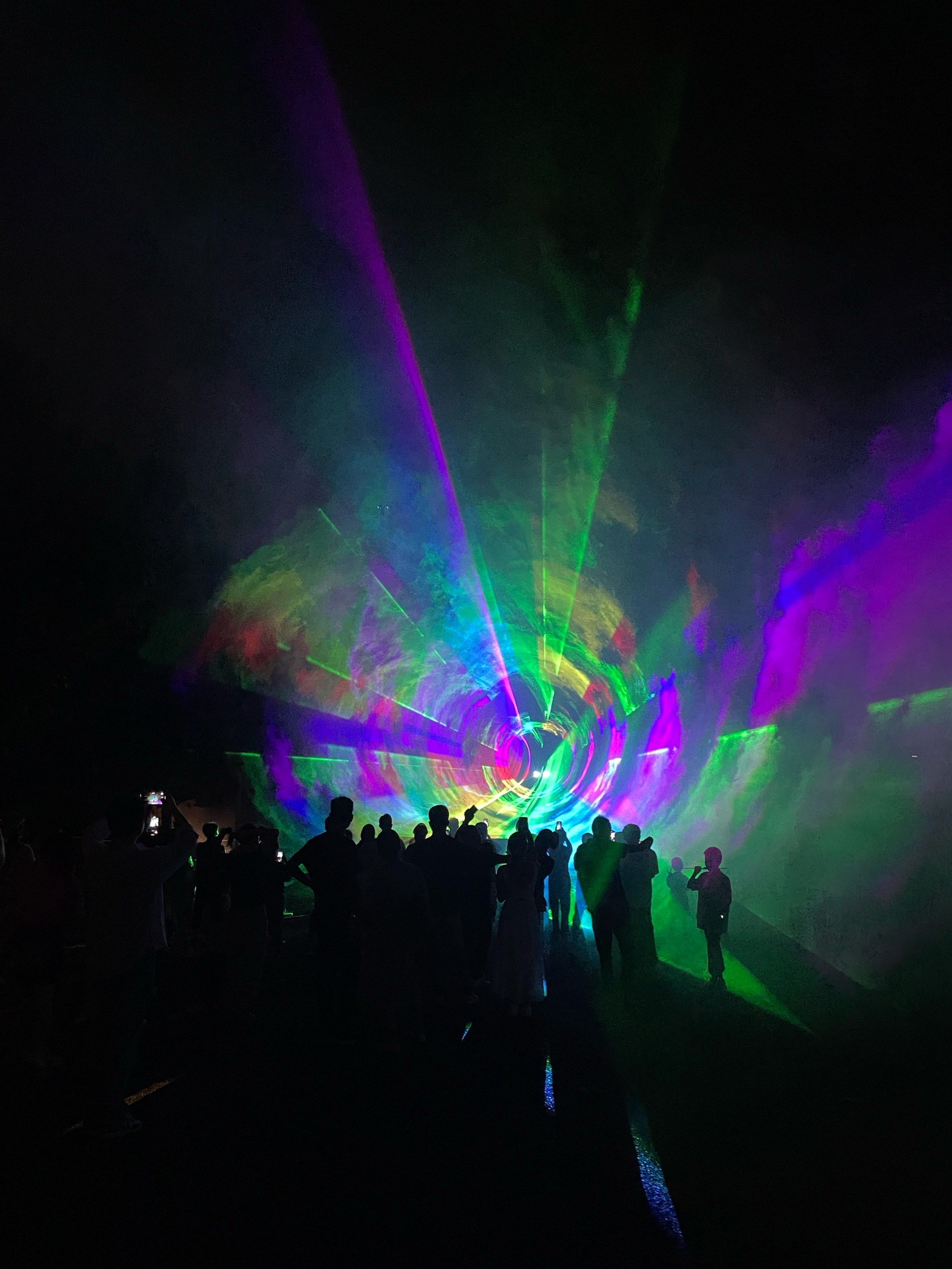 第一次看极光秀,真是太酷啦!现场燃爆了!