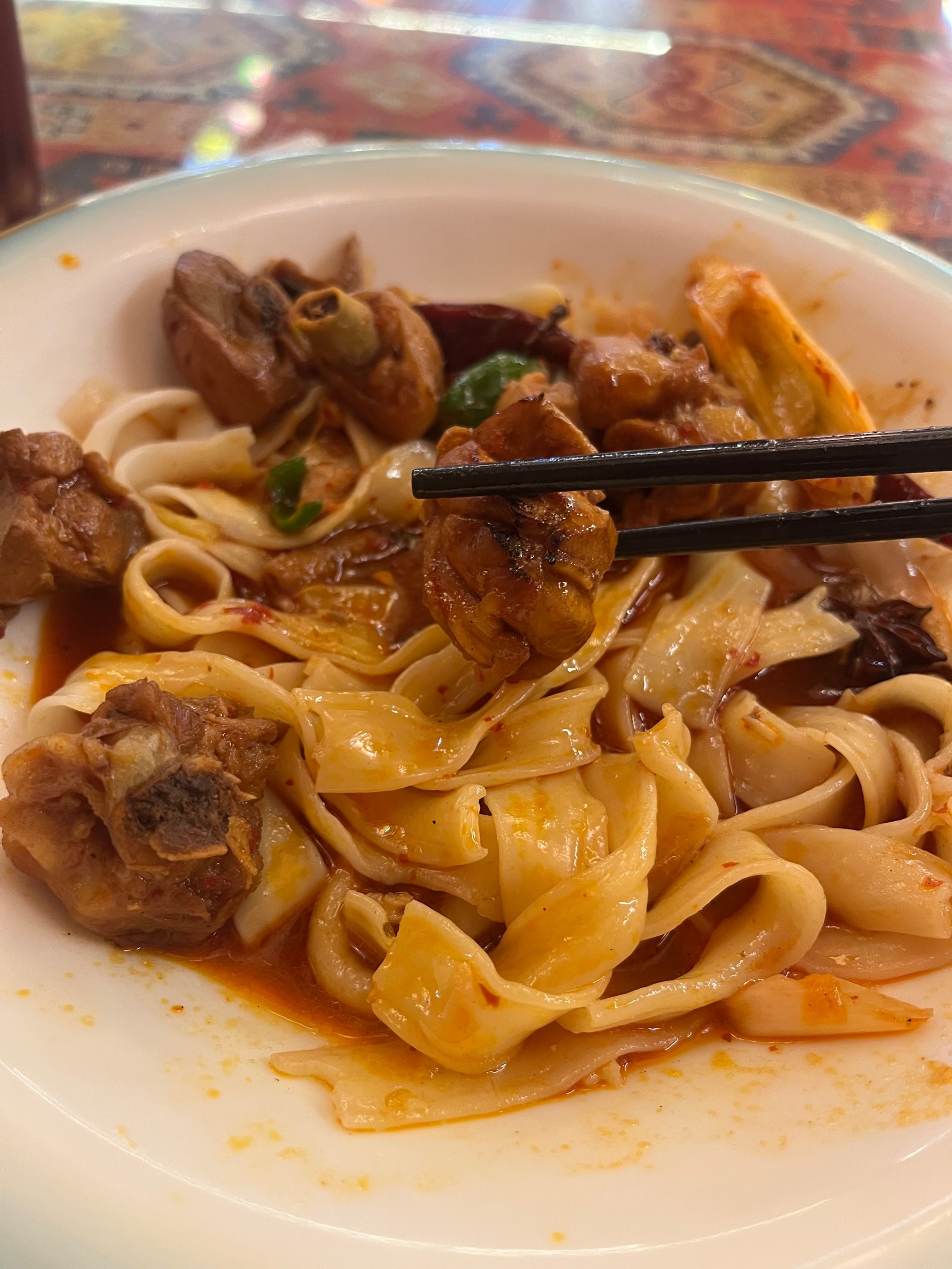 大盘鸡宽面条做法=大盘鸡里边的宽面叫啥