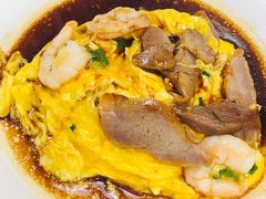 虾仁叉烧双拼滑蛋饭-旺记冰室(九龙中心大厦店)
