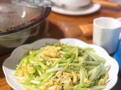 韭黄炒蛋-弓虽昌焖烧鸡(大竹林店)