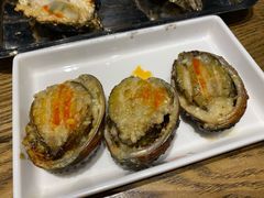 蒜汁烤鲍鱼-潮庭·大连海鲜·炭火烧烤·扇贝王(大连店)