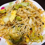 辣椒油 再用筷子搅拌均匀 防止粘锅 就可以出锅了