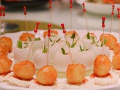 锅巴藕球配双味响铃-知味观(湖滨总店)