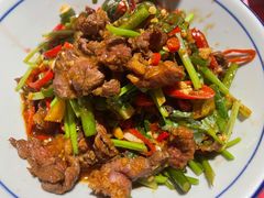 爆炒雪花牛腱肉-荆九爷爆炒桥头三嫩(浙大店)