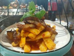-东来菜馆•手抓海鲜家常菜•海鲜锅贴(鸽子窝店)