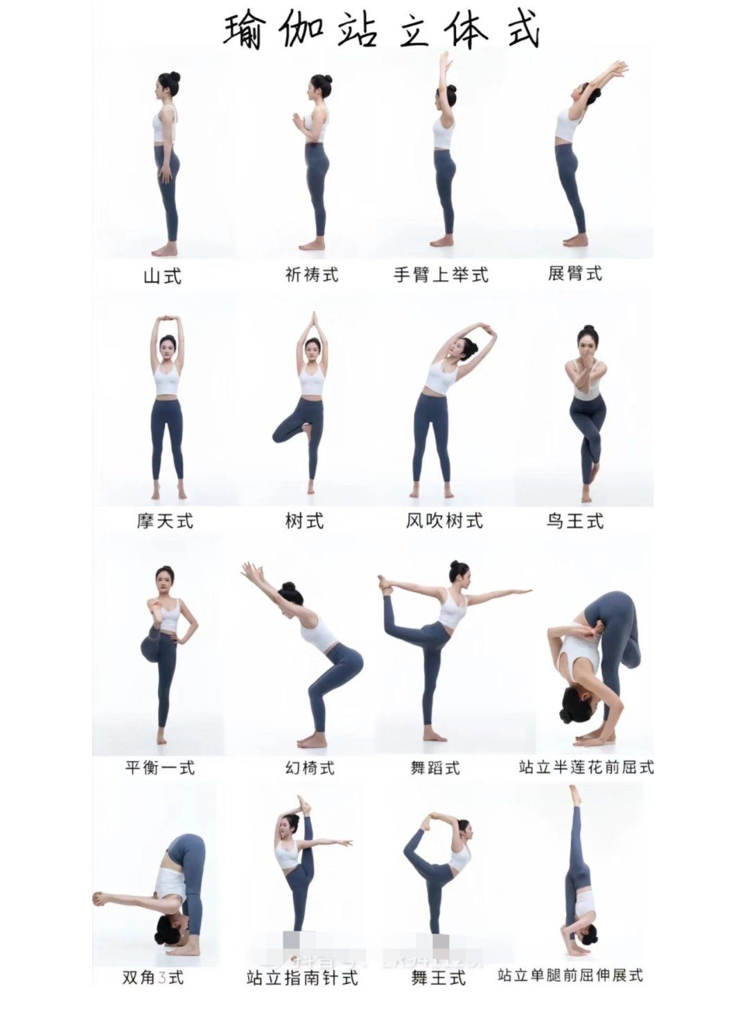 瑜伽体式大全!存了背下来!