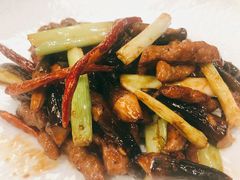 黑枞菌云椒炒牛柳-唐宫海鲜舫
