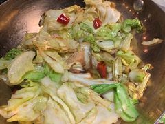 干锅圆白菜-绿茶餐厅(华联万柳店)