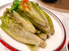 白灼有机生菜-红馆喜宴(十亩地店)