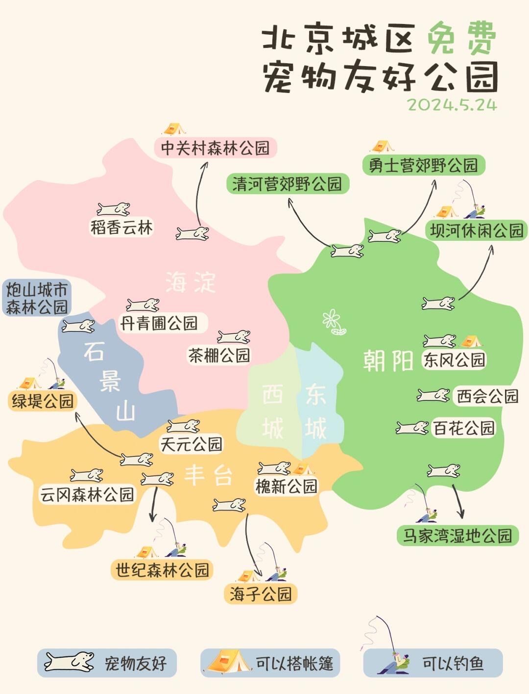 0元玩转这座城免费遛狗地图宠物友好公园可以带毛孩子赶快收藏起 
