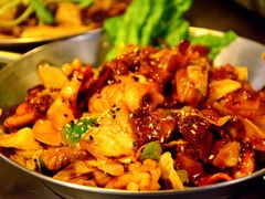 鱿鱼炒五花肉-富乐满韩国正宗炸鸡韩国料理(虹泉路店)