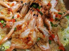 汽锅蒜蓉粉丝虾-双合园·海鲜水饺青岛菜(万佳广场店)