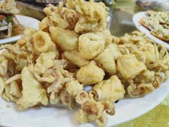 香炸黄金鱿鱼-板桥海鲜广场11排2号