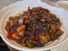 茄子肉丁小公鸡双拼拌面-文三里屯面馆(三里屯店)
