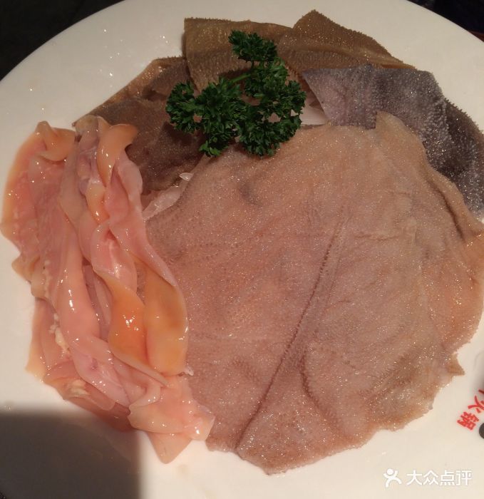 周师兄大刀腰片老火锅(解放碑店)鸭肠毛肚拼盘图片 - 第26张