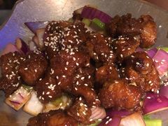 蒜香蜜汁排骨-绿茶餐厅(光谷世界城步行街店)