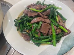 韭菜炒鹅血-味源白莲鹅