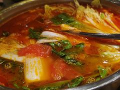 番茄牛肉汤锅-嘎嘎鸭脑壳(蜀汉路店)