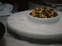 辣酒汁花螺配夏威夷果-木守西溪溪隐餐厅
