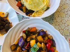 茄子肉丁鸡蛋拌面-文三里屯面馆(三里屯店)