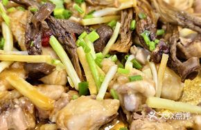 Steamed Chicken with Fruit Garden