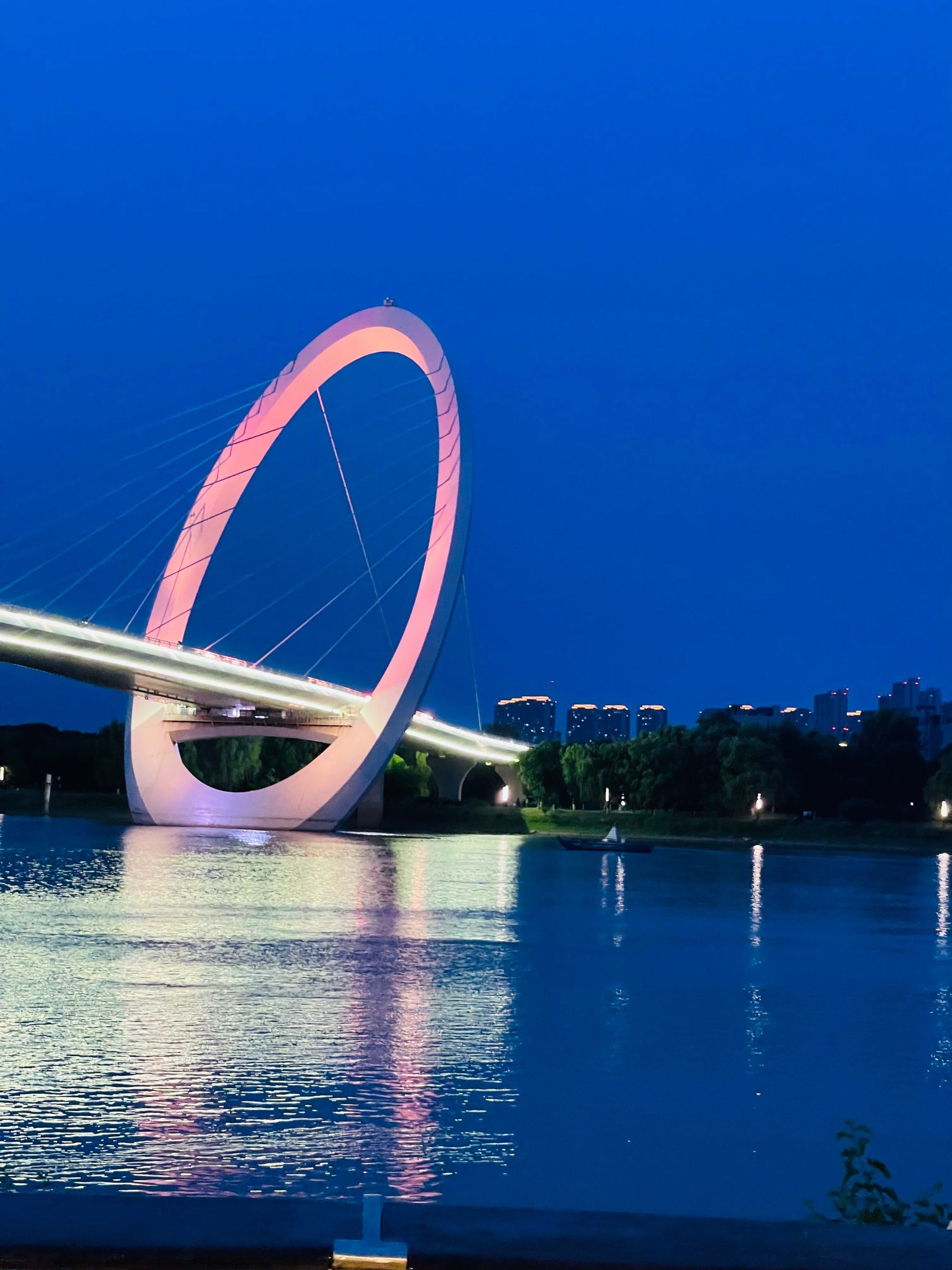 南京眼夜景美得不像话,可惜不住附近,听歌,吹风,骑行,静坐!