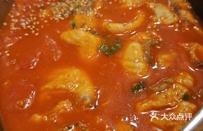 Tomato Fish with Pickled Cabbage