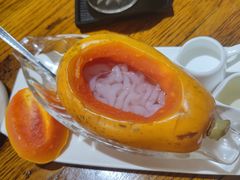 夏威夷木瓜炖雪蛤-HOME餐厅粤菜 融合菜
