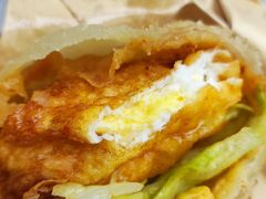 -小红车炸蛋葱油饼
